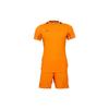 Li Ning Logo Print Crew Neck Short Sleeve T-Shirt And Straight Leg Shorts Set Men Sets Ice-Orange AATK133-9