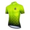 Fluorescent Yellow Short Sleeve Cycling Jerseys Men Quick Dry 2023 Summer Road Bike Clothes Uniform Breathable Mountain Downhill Bicycle Shirts