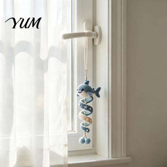 Craft Projects for Adults Ocean Animal Spiral Crochet Kit, Friends Ornament DIY Marine Creative Knitting Gift Enthusiasts Life Themed Kit Teens