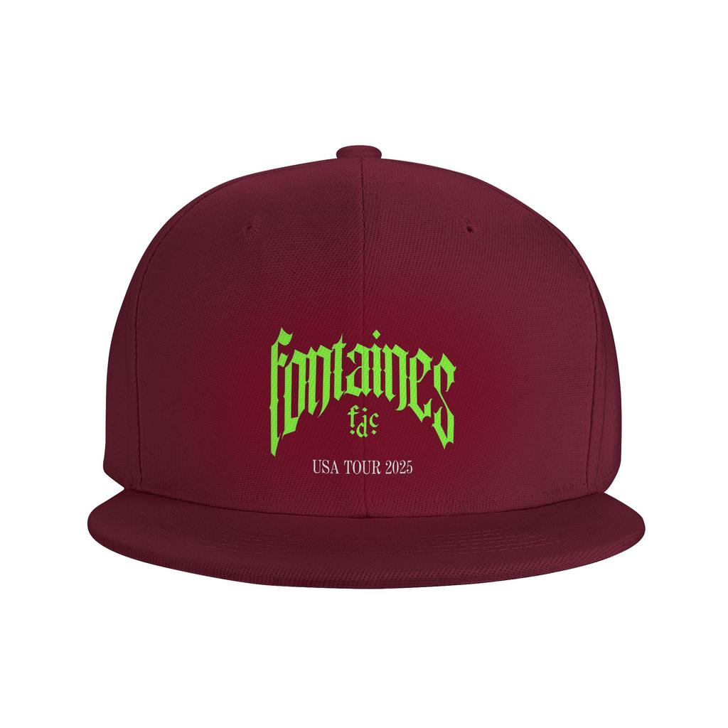 Кепки-бейсболки Fontaines DC группа Тур 2025 Snapback Модные бейсболки Дышащие Повседневные Кепки для улицы для Унисекса WoУнисекс