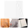 6Pieces 6 Hole Punched Binder Dividers Clear Acrylics Binder Dividers for 6 Rings Binders Journal Notebook Planner