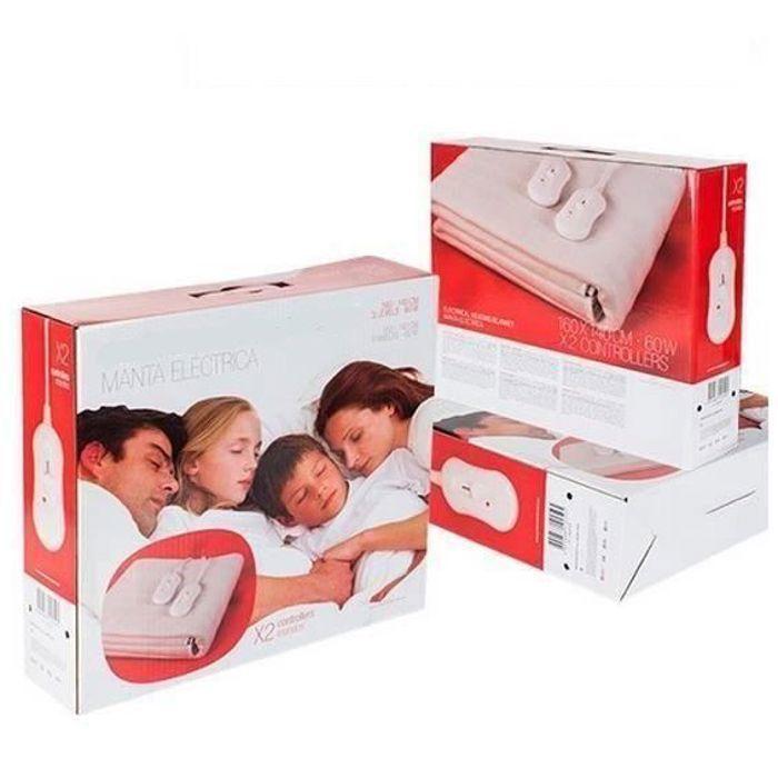 Couverture Electrique Chauffante - CELLUSTOP - 160x140 cm - Sans fil - Mixte - Adulte