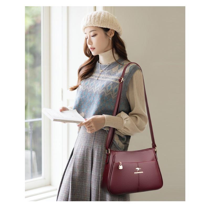 Модная женская сумка кроссбоди, повседневная ретро сумка через плечо, текстура мягкой кожи, женская модная простота, европейский тренд ретро