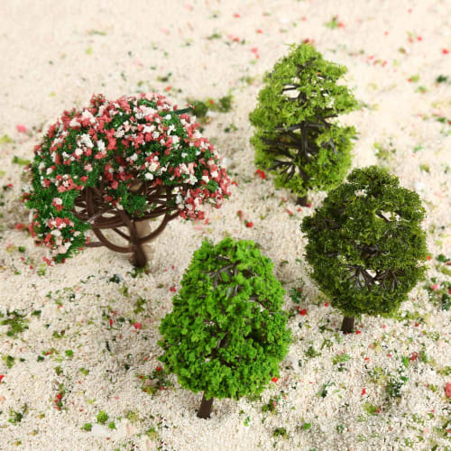 70-Piece Set of Diorama Trees, Model Trees, Tree Models, Railway Models, Architectural Model Materials, Miniature Scenery Collection, Tree Landscape M
