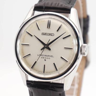 SEIKO LORD MARVEL 36000 Lord Marvel С ручным заводом Серебристый циферблат 1971 г. Винтажные наручные часы 5740-8000 Hi-Beat