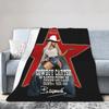 Супер Мягкое Пледовое Одеяло Beyonce Cowboy Carter Tour Премиум Флис Фланель Постельное Одеяло Уютный Плюшевый Покрывало Всесезонное Использование