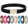 Boys Zinc Zinc Alloy Girl Waist Belt Punch-free Waistband Children Stretch Belts Heart Shape Buckle