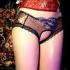 3D Вышивка Трусики Женские Большого Размера Сексуальные С Открытой Промежностью Ультратонкие Сетчатые Трусики-Треугольники Эротические Кружевные Трусики