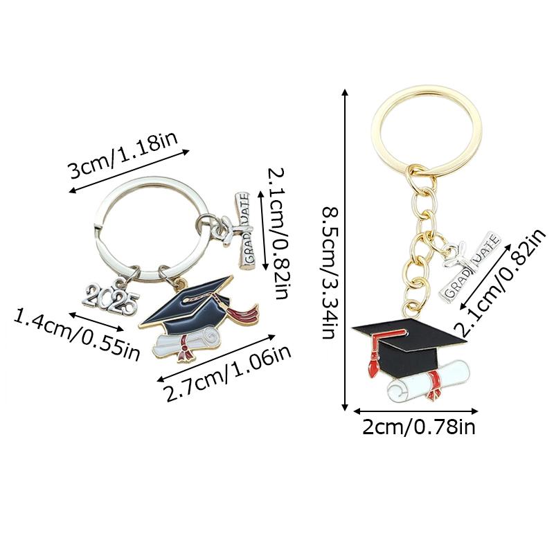 Брелок для ключей на выпускной сезон 2025 года, памятный знак, гравированный сплав, креативный брелок в виде книжной крышки, уникальный, многофункциональный