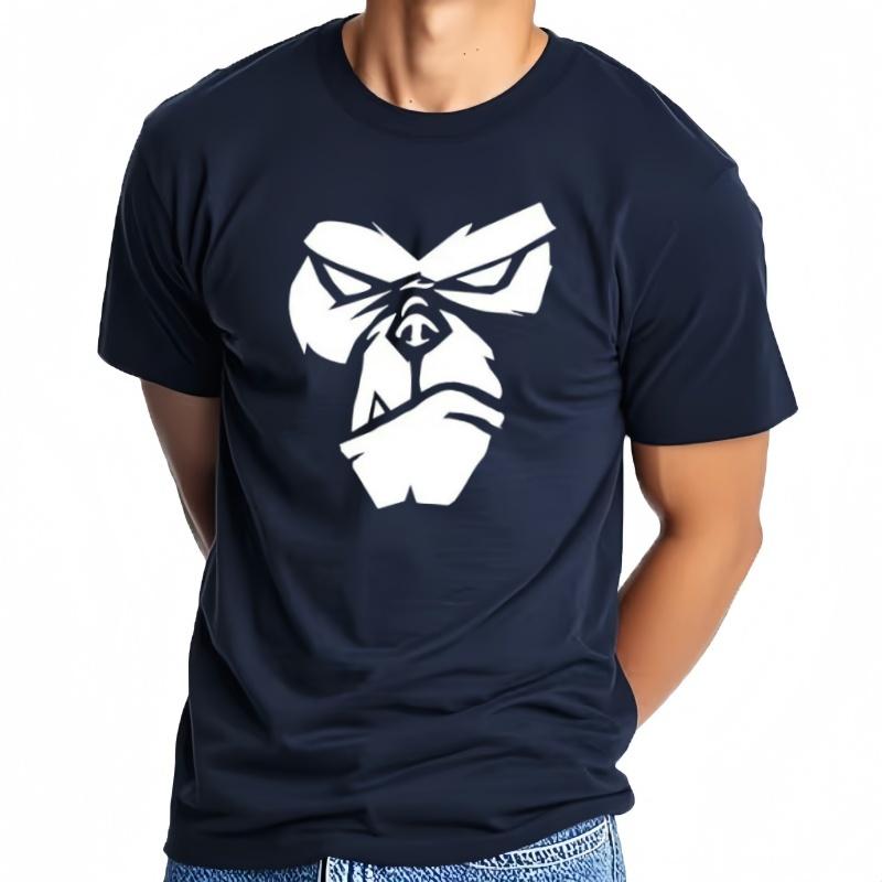 Camiseta Con Estampado De Cara De Gorila Camisetas De Verano Para Hombres Y Mujeres 100 De AlgodóN Con Cuello Redon