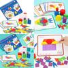 Kids 155 Wooden Piece Creative Puzzle Set With Shape And Color Cognition