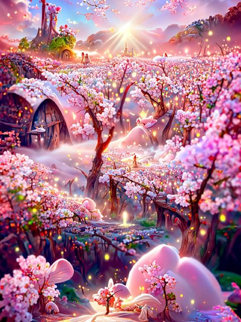 Полный дрель алмазная живопись мечта розовый сад пейзаж вышивка крестиком Алмазная вышивка DIY художник украшение для гостиной стены