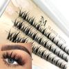 Длина Тонкий Объемный Кластерный Наращивание Ресниц Натуральный Длинный DIY Самостоятельная Пересадка Отдельные Ресницы
