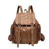 Rivets Are Fashionable, and Trendy Cool Is Coming! Women's Bags, Washed Leather Backpacks, Large-capacity Backpacks and Trendy School Bags.