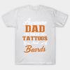 T Shirt Women Awesome Dads Tattoos And Beards Shirt Harajuku Print Kawaii Tshirt Summer Short Sleeve Female T-Shirt Top Tee
