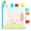 Newborn Babies Toddler Cloth Book Animal Pattern Soft Books Educational Toy(Elephant)