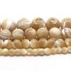 Natural Trochus Shell Stone 4/6/8/10 Mm Round Loose Bead 15inche/strand For Women Jewelry Making DIY