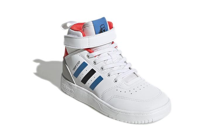 adidas Originals Drop Step 360 C Удобные Высокие Детские Скейтбордические Кроссовки Белые Детские H05618