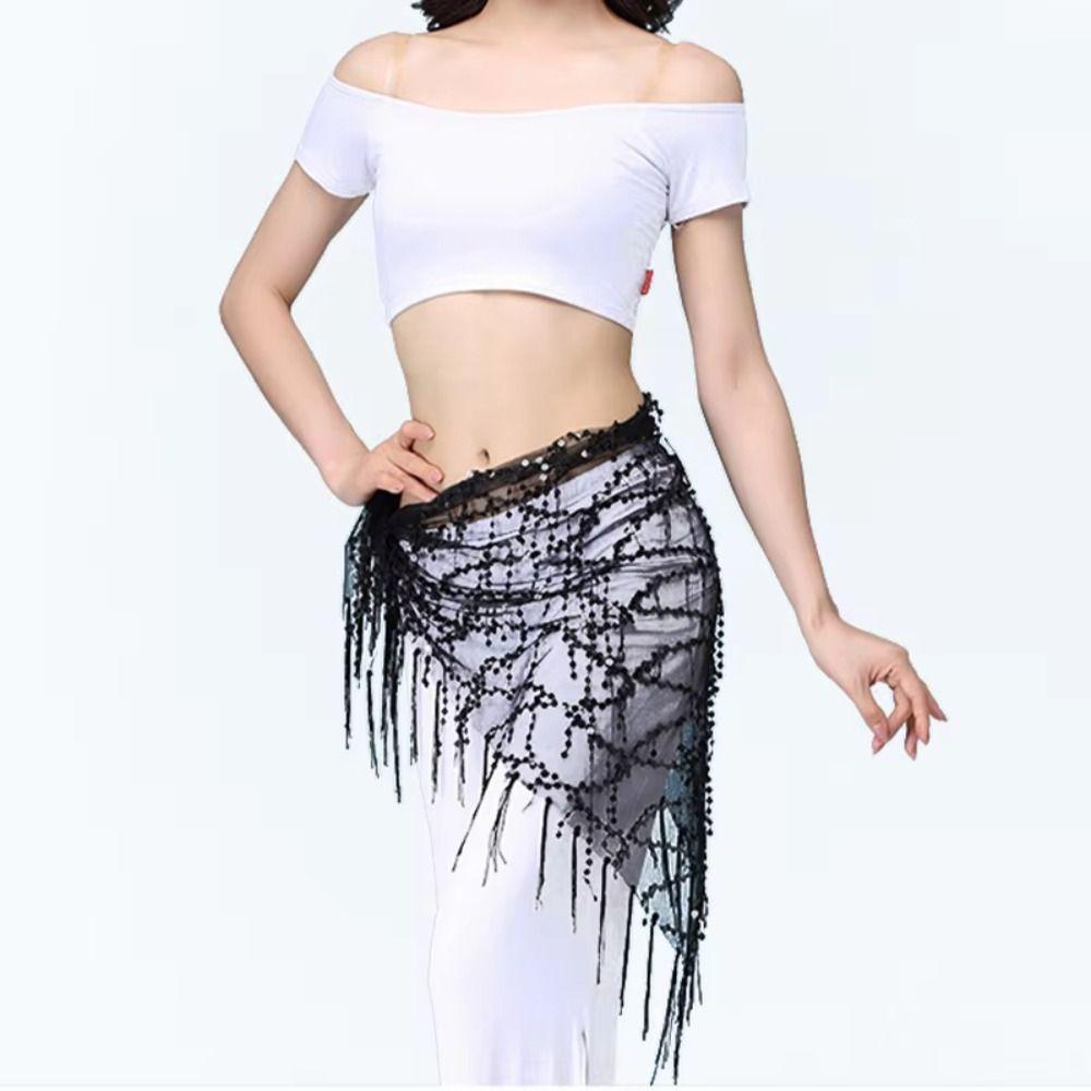 Tassel Belly Dance Hip Scarf Triangular Dancer Skirt Indian Style Women Waist Chains For Girl