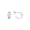 Boucles D'oreilles Luxenter En Argent 925 Et Zirconium Brillant Plaqué Finition En Rhodié - Duvid