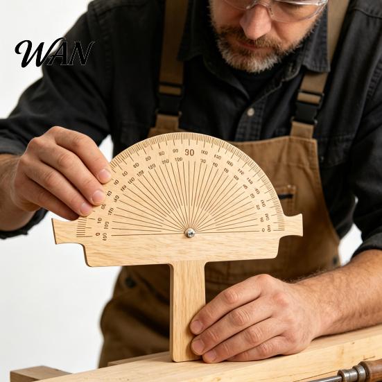 Accurate Angle Tool Wooden Precision Finder 0-180 Degrees String Line DIY Projects for Welder Carpentry Woodworking Builders Protractor