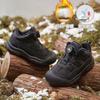 Детские зимние сапоги и обувь для мальчиков 2025 зима новая бархатная теплая и водонепроницаемая спортивная обувь из двух видов хлопка для начальной школы