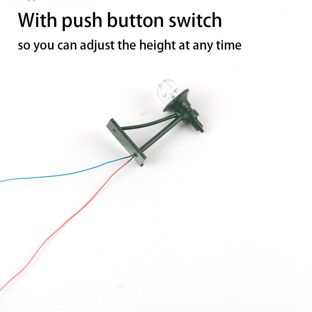 1:87 Wall Mount Lamps Model Making Railroad Train Layout Lamp Decorative Microlandschaft Warm White Light for Decoration