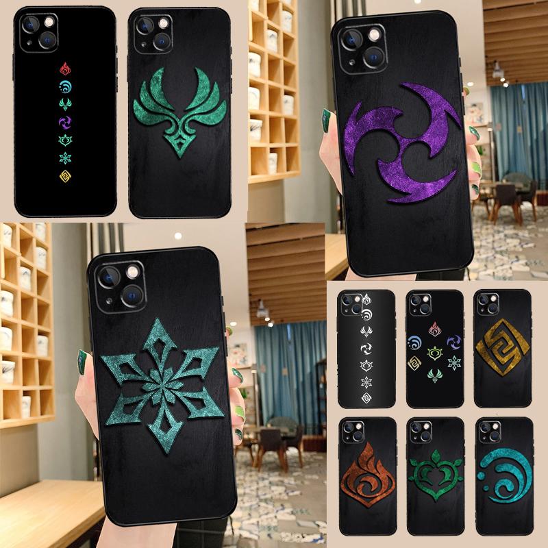Чехол Genshin Impact Elements для Huawei Nova 7i 8i 11i 12i 12s Y73 Y70 Y90 Y60 Y72 Y61 Y91 9 10 SE P30 Pro P40 Lite