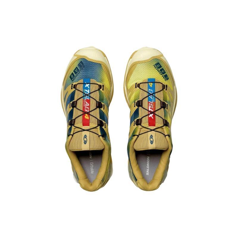 SALOMON XT 4 Нескользящие Низкие Кроссовки для Активного Отдыха Мужские Желтые Кроссовки 474423