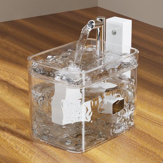 Беспроводной фонтан для кошек 1,5 л автоматический дозатор воды для домашних животных с зарядкой через USB