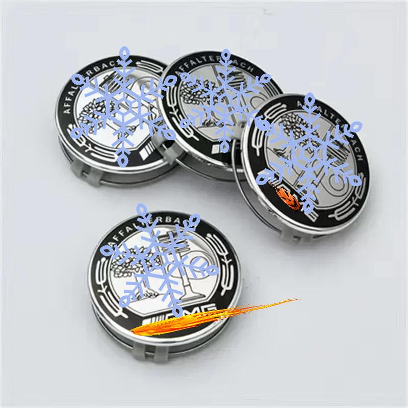 75мм 4шт крышка центра ступицы колеса автомобиля эмблема крышка подходит для Mercedes Benz модифицированные аксессуары w204 w211 w205 W212 AMG w203