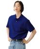 POLO RALPH LAUREN Хлопковая футболка-поло с сетчатой текстурой, приталенная, на заказ - Синяя