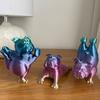 Yousheng 3D печатная статуэтка бульдога для йоги, статуэтка собаки, скульптура животного, домашний офис, книжная полка, украшение для рабочего стола, подарки для любителей собак