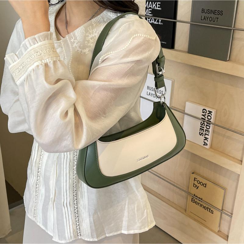 Модная контрастная одноплечевая сумка, летние новые сумки через плечо, роскошные дизайнерские женские сумки подмышками, тренд