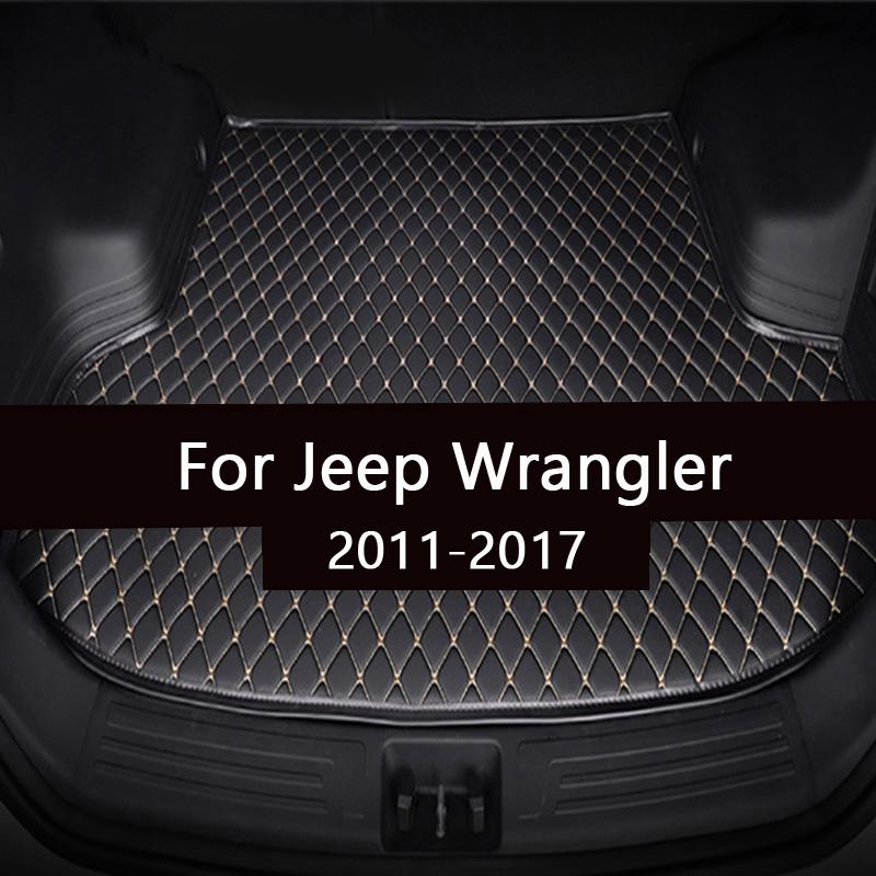 Коврик в багажник автомобиля для Jeep Wrangler 20112012 2013 2014 2015 2016 2017, коврик для багажника, аксессуары для интерьера