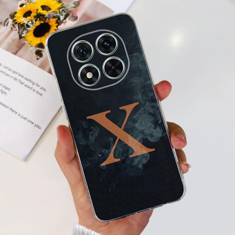 Для Xiaomi Redmi Note 14 Pro 5G Чехол Мода Буквы от А до Я Мягкая Прозрачная Силиконовая Задняя Крышка Для Redmi Note 14 Pro Plus Note14 Fundas