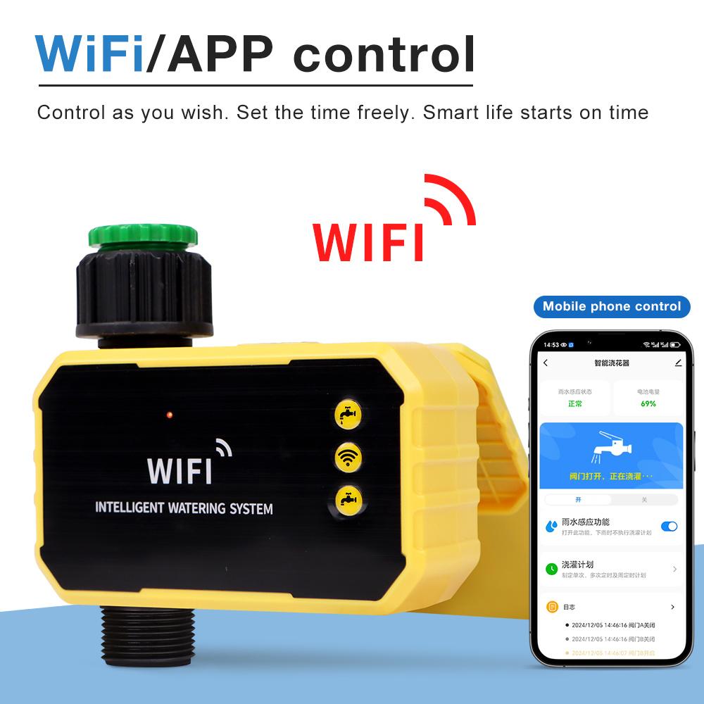 WiFi Tuya Солнечный Таймер Полива Автоматический Капельный Полив Таймер Полива Спринклерная Система Полива Сада