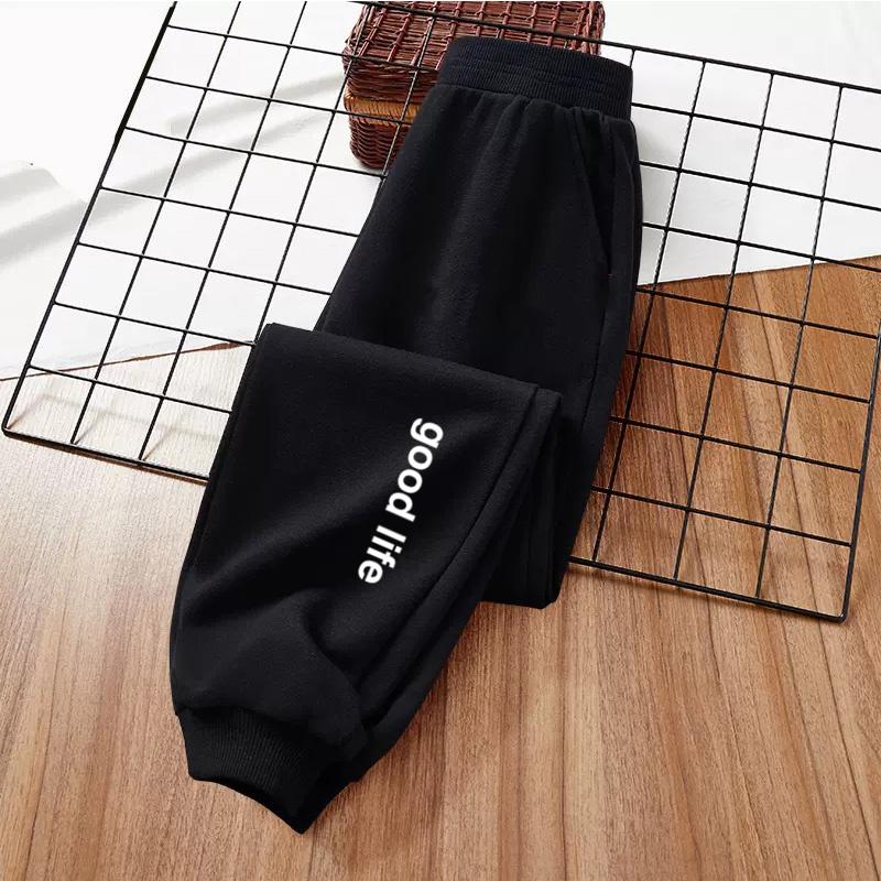 Children Fashion Trousers Autumn Cotton Long Pants Boys Girl Brand Clothing School Outdoor Sweatpants