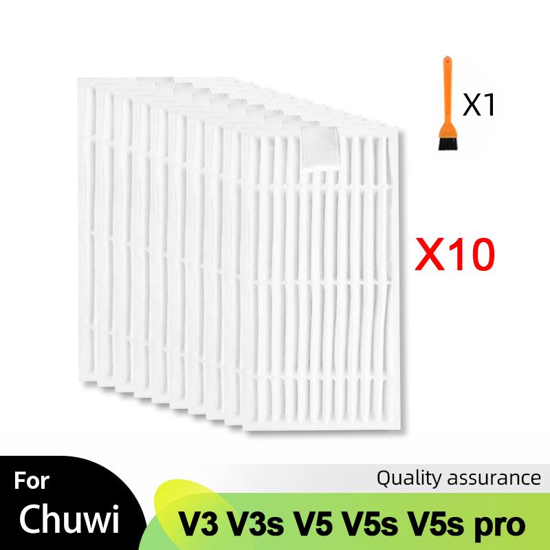 Для iLife Chuwi V3 V3s V5 V5s V5s pro V50 V55 x5 Запчасти для робота-пылесоса Боковая щетка HEPA-фильтр Тряпка для швабры Аксессуары