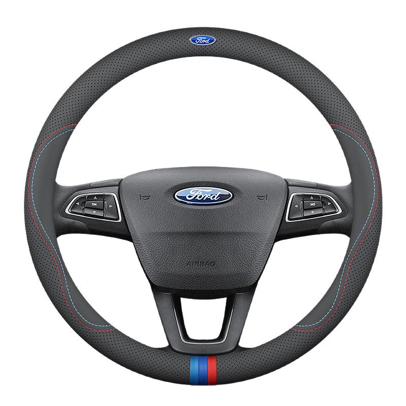 Чехол на руль Ford: Натуральная кожа для Mondeo, Edge, Kuga, Focus, Fiesta, Explorer, Mustang