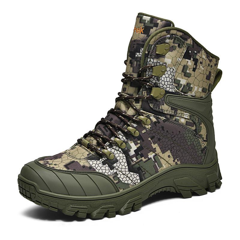 Camouflage comfortable new outdoor hiking high-top training boots non-slip sand military boots wild non-slip combat boots