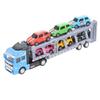 Transport Car Carrier Truck Toy with 6 Small Car for Kids Pull Back Detachable Interactive Toy