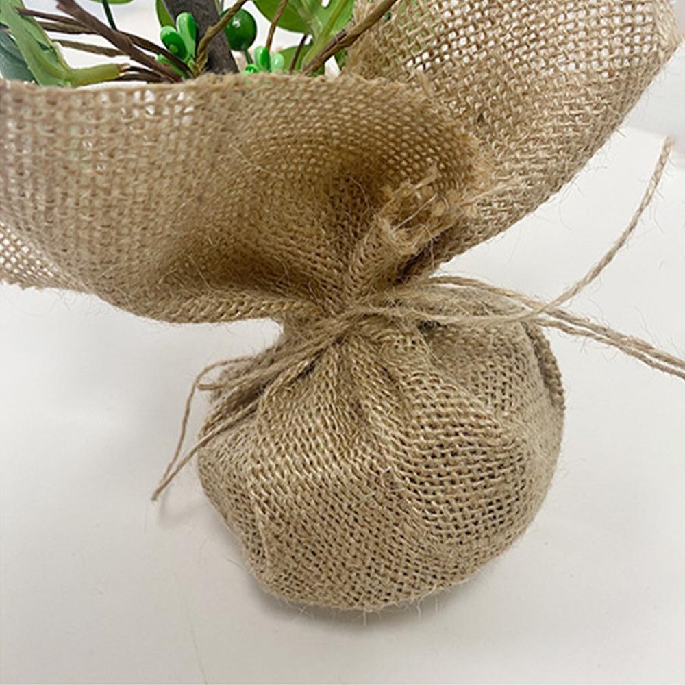 8.66in Mini Fabric Clover Tree Home Table Decor Party Table Center Decorative Prop