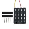 Electric Bass Pickup Set with Double Magnet Row For Thick Growly Sound and Noise Reduction, 5 Strings Bass Pickup Set