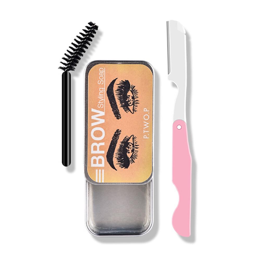 Eyebrow gel transparent wax for styling fixing long-lasting with brush
