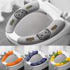 Universal Toilet Seat Cover Soft Cartoon Toilet Paste Sticky Toilet Cushion Washable Bathroom Warmer Seat Cover Cushion