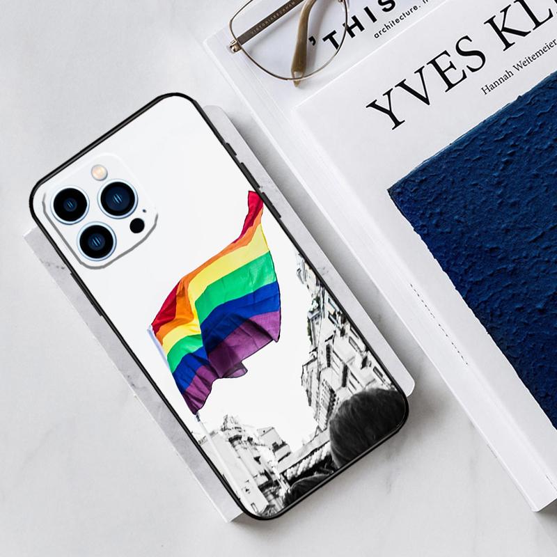 Heart Rainbow Gay Pride LGBT Case For iPhone 17 Air 15 14 11 16 Pro Max 12 13 Mini 15 16 Plus 16e Funda Silicone Cover