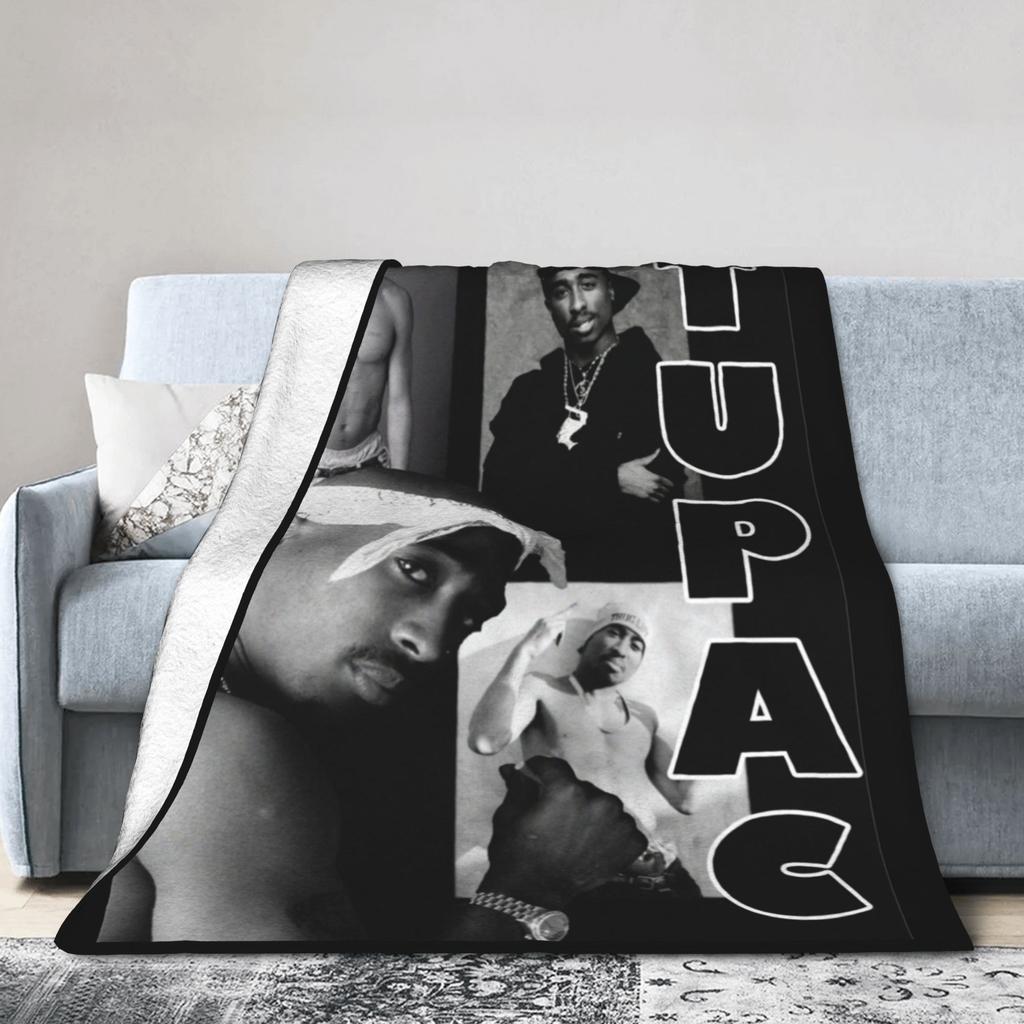 Poetic Justice Flannel Blankets Tupac 2pac Hip Hop Singer Fashion Throw Blanket for Home Rug Piece,