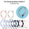 Чехол для корпуса Samsung Galaxy Watch7 40 мм 44 мм Матовое покрытие Защитный полый бампер-оболочка для Galaxy Watch 7 Аксессуары для умных часов