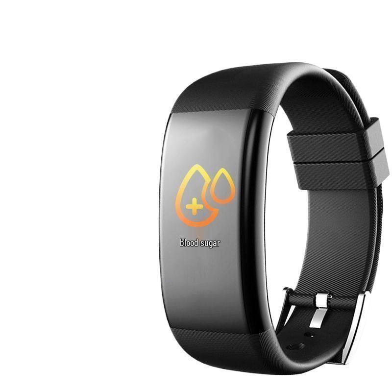 Huaqiangbei Smartwatch: Black Tech Bluetooth Sports Bracelet with Color Screen & Heart Rate Monitor for Students, Men & Women